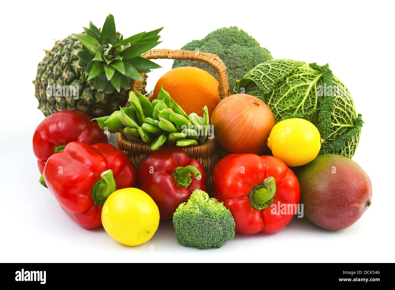 Fresh Fruits And Vegetable Stock Photo Alamy