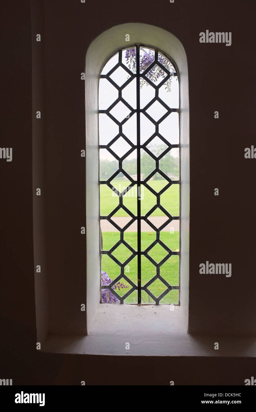 tall narrow leaded window Stock Photo Alamy