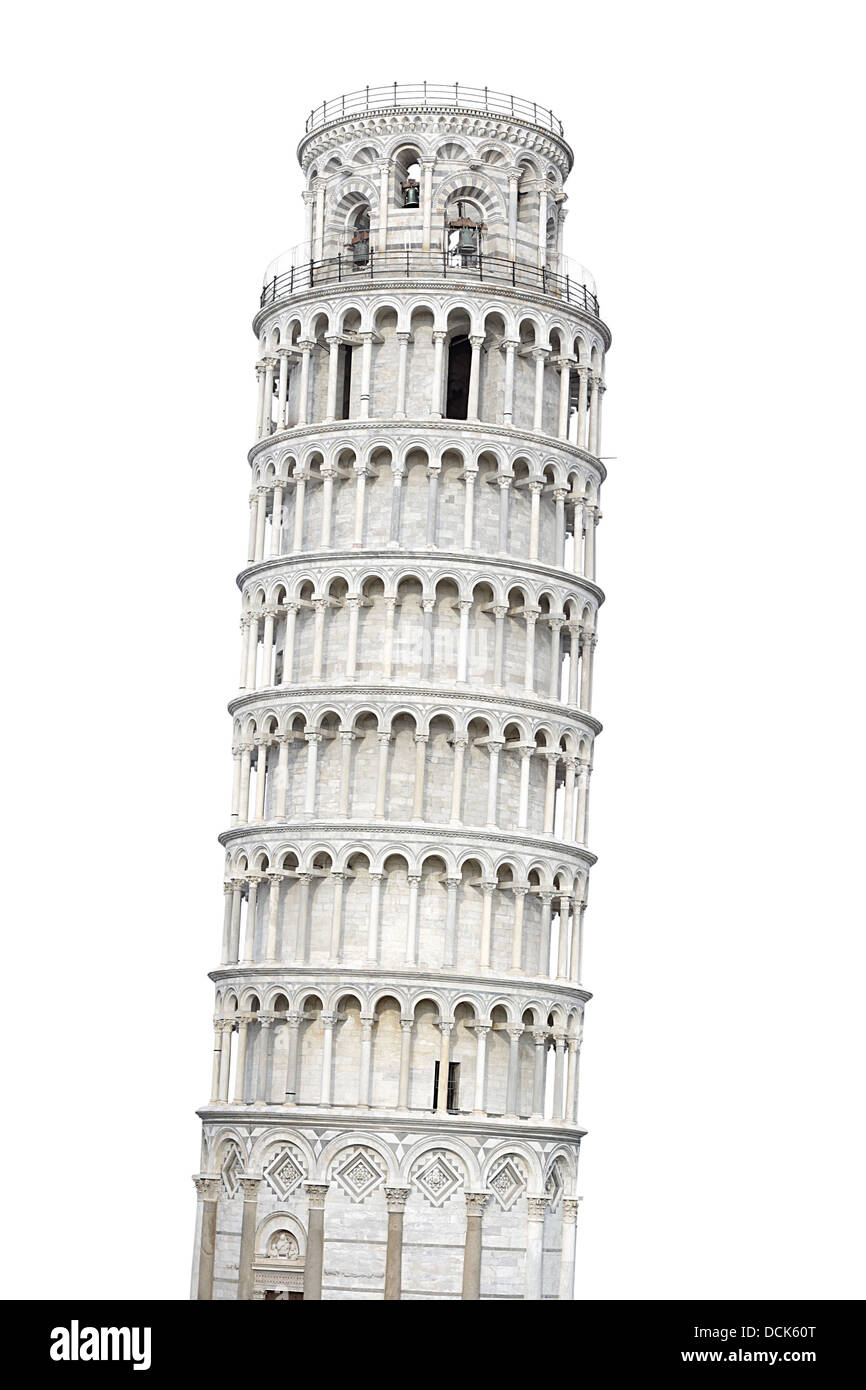 Leaning tower of pisa tuscany italy Stock Photo