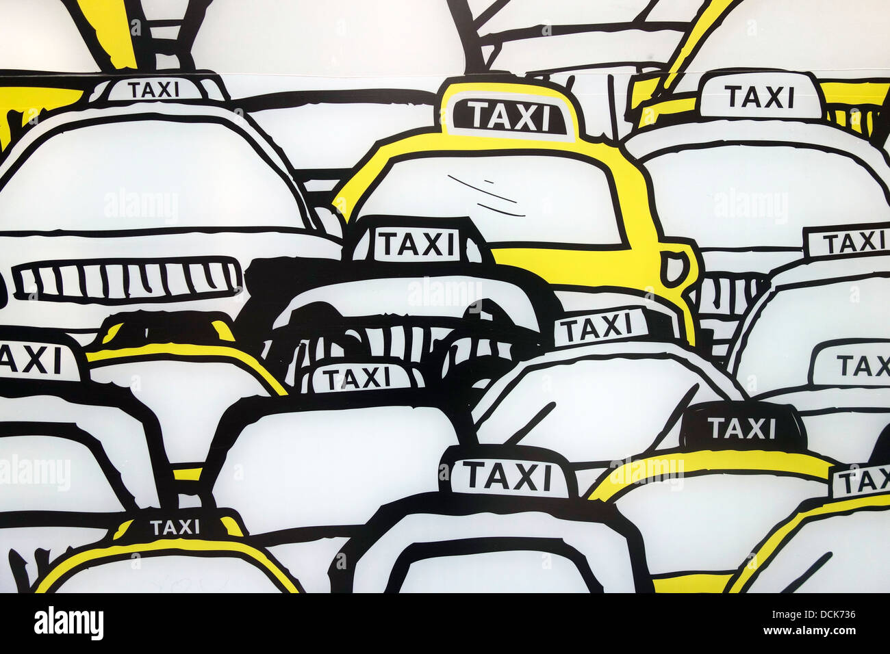 New york taxi black and white hires stock photography and images Alamy
