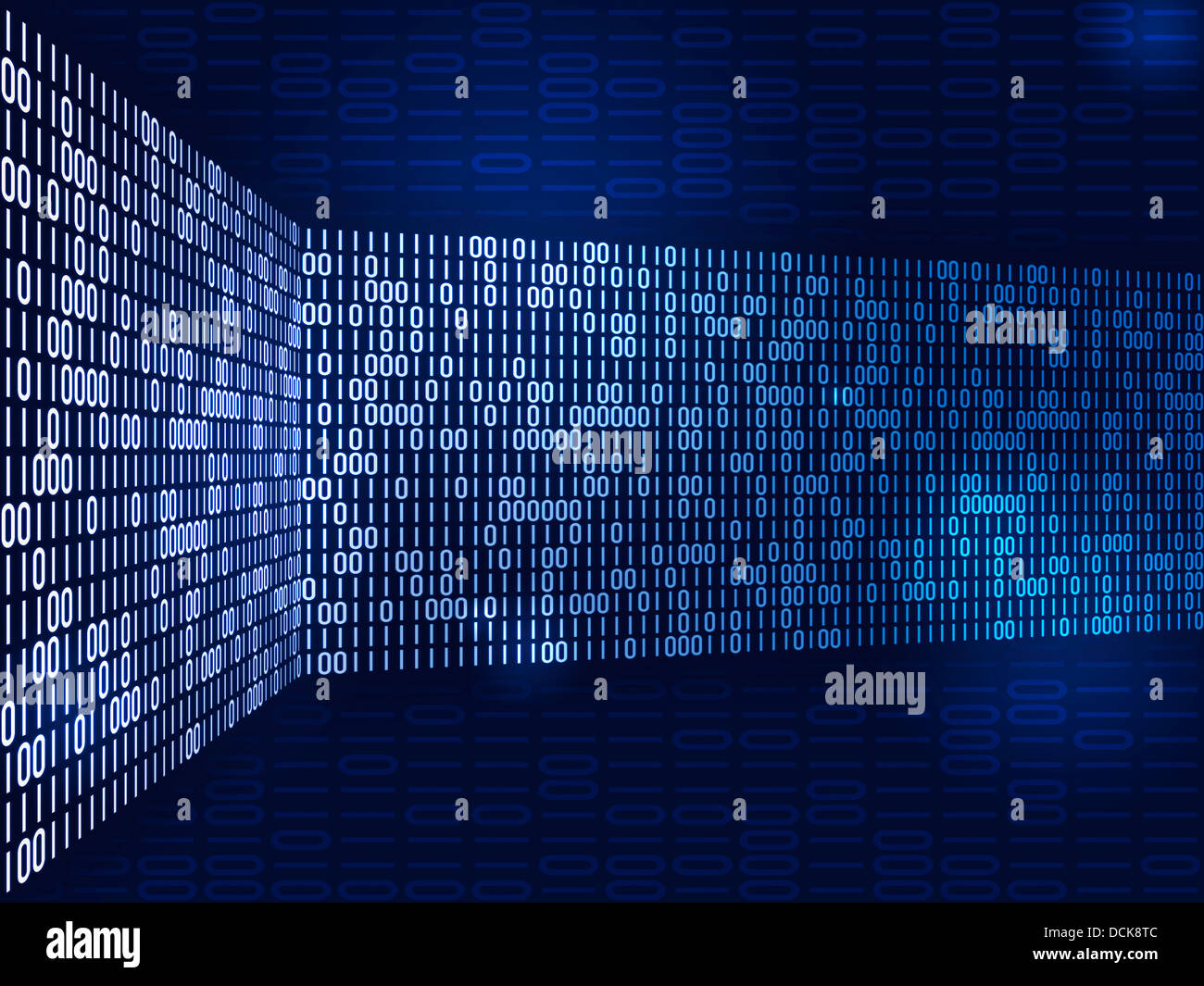 Binary code blue background hi-res stock photography and images - Alamy
