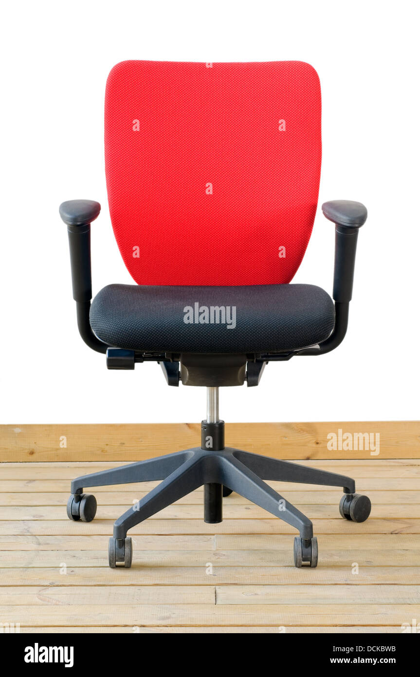 modern red office chair Stock Photo Alamy