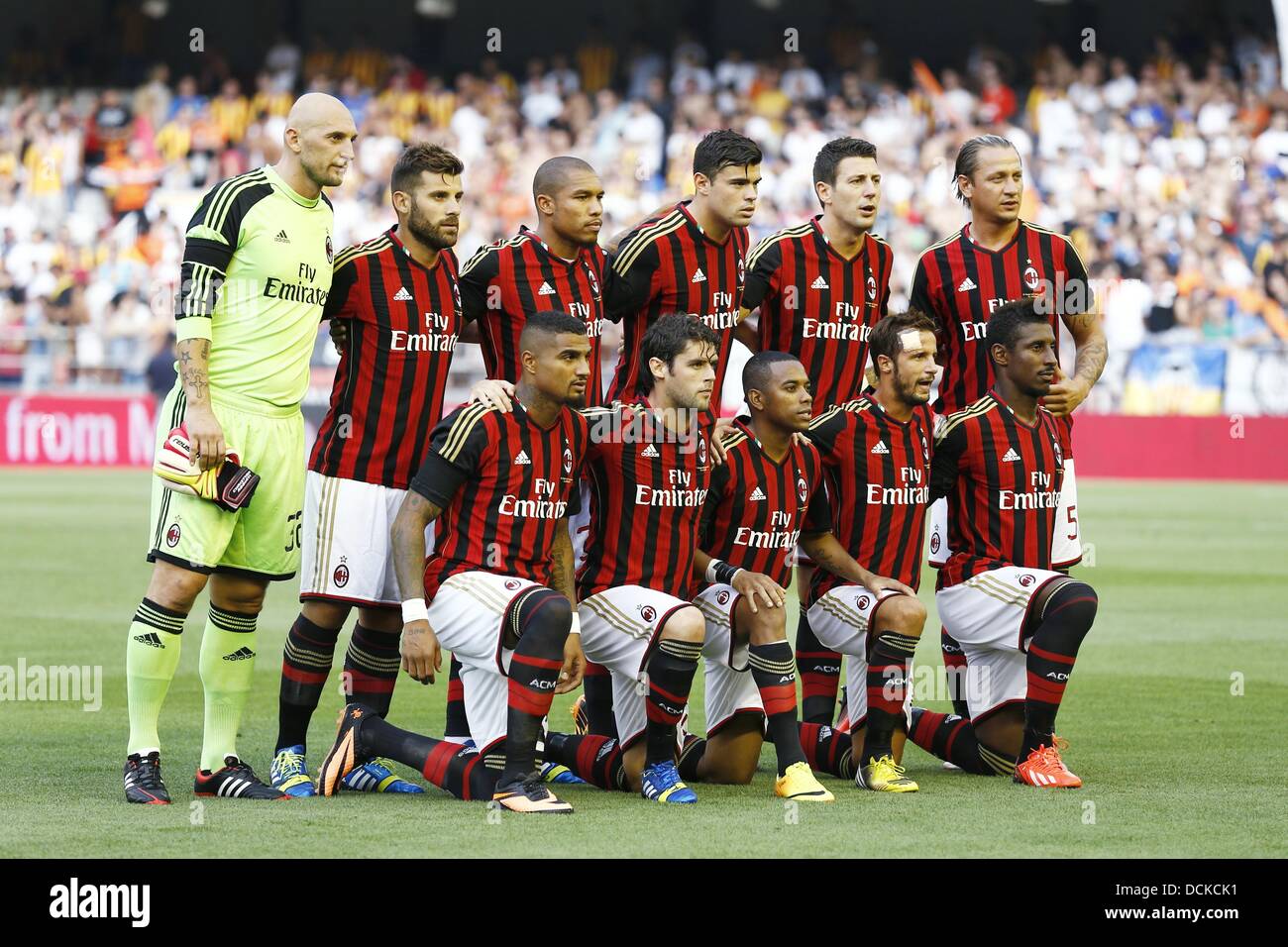 Vugge Martyr sæt ind AC Milan team group line-up, JULY 27, 2013 - Football / Soccer : 2013  Guinness International Champions Cup match between Valencia 1-2 AC Milan at  the Mestalla Stadium in Valencia, Spain. (Photo by AFLO Stock Photo - Alamy