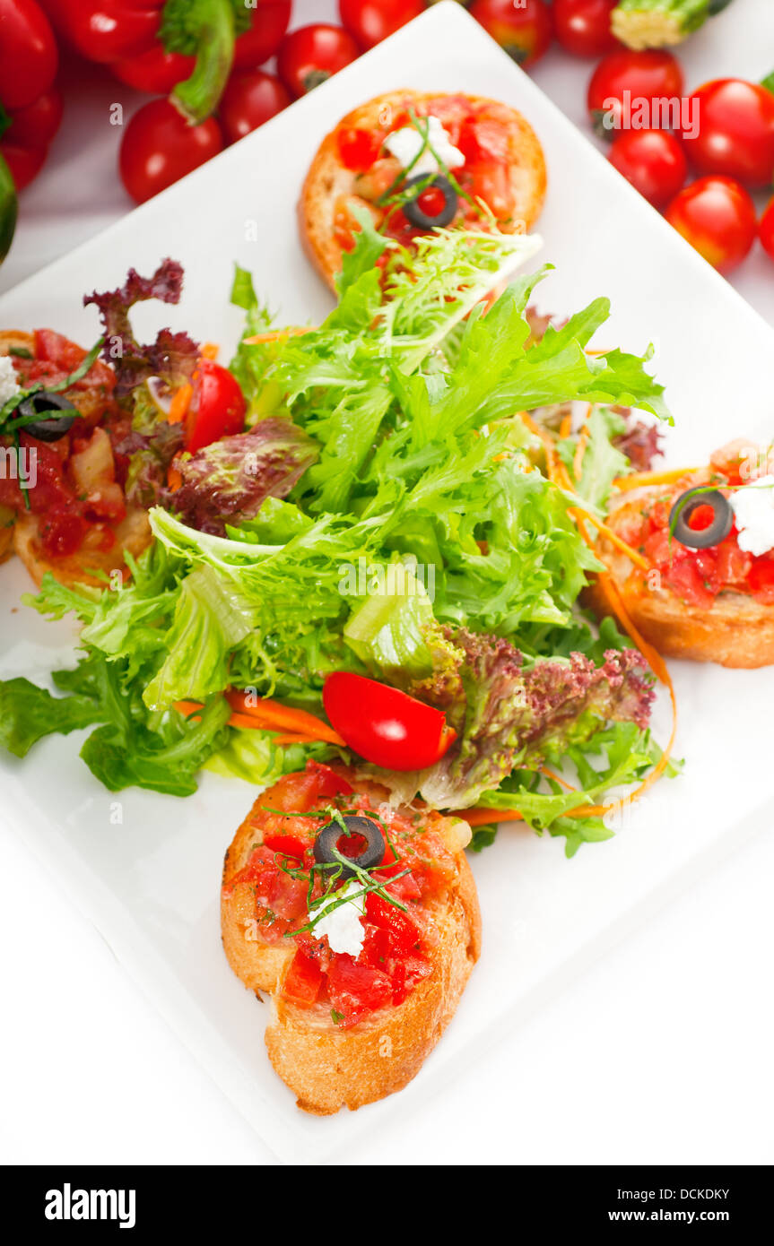 original Italian fresh bruschetta Stock Photo Alamy