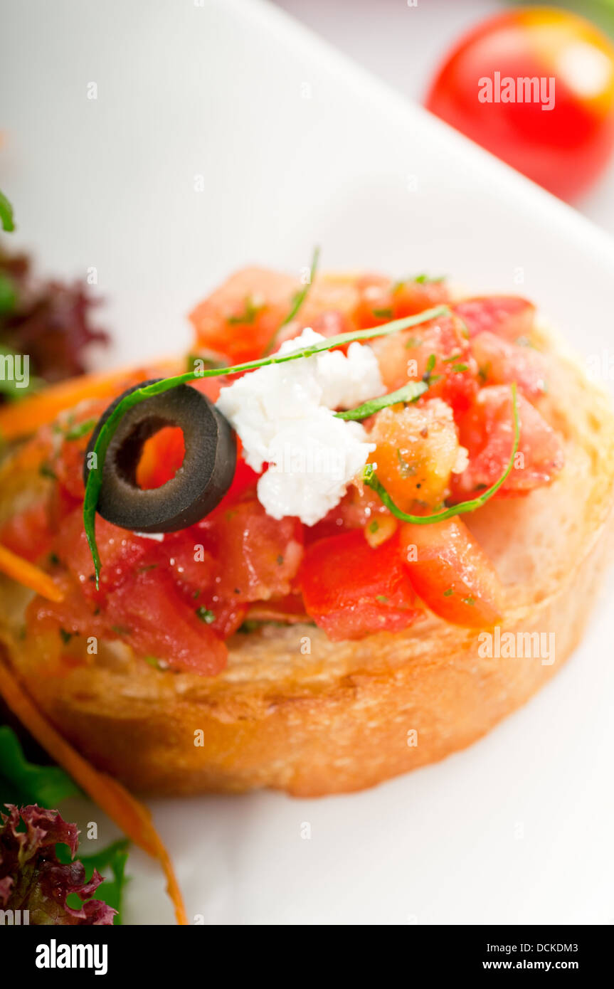 original Italian fresh bruschetta Stock Photo Alamy