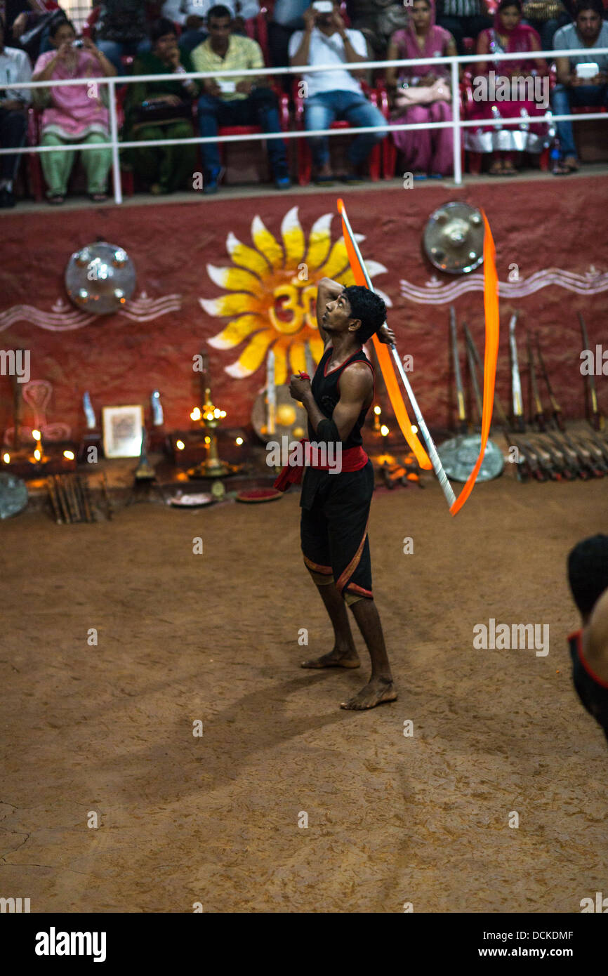 Indian Traditional Martial Arts Kalaripayattu Stock Photo Alamy