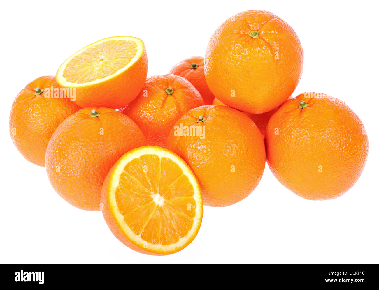 Bunch of Fresh Oranges Stock Photo Alamy