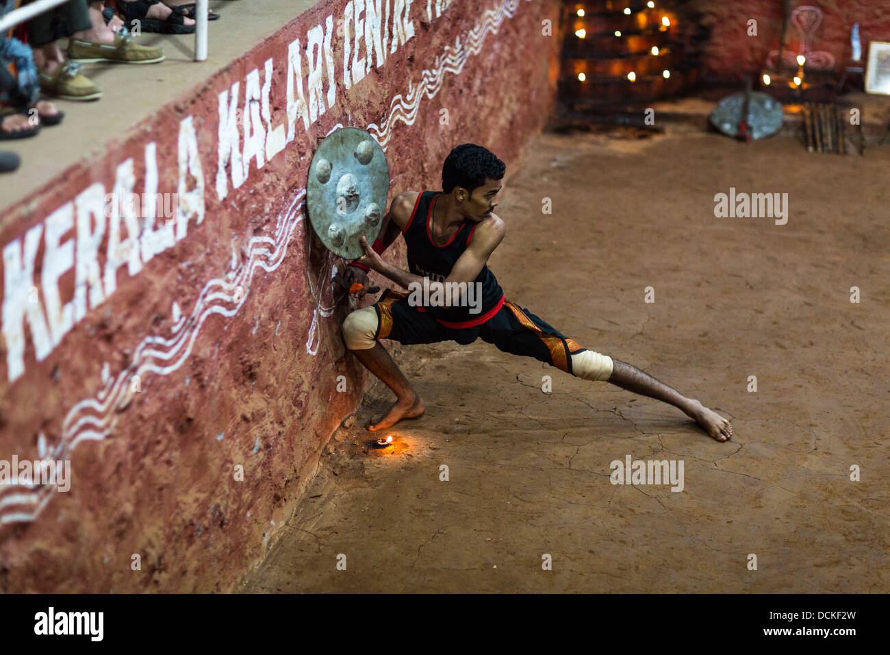 Indian Traditional Martial Arts Kalaripayattu Stock Photo Alamy