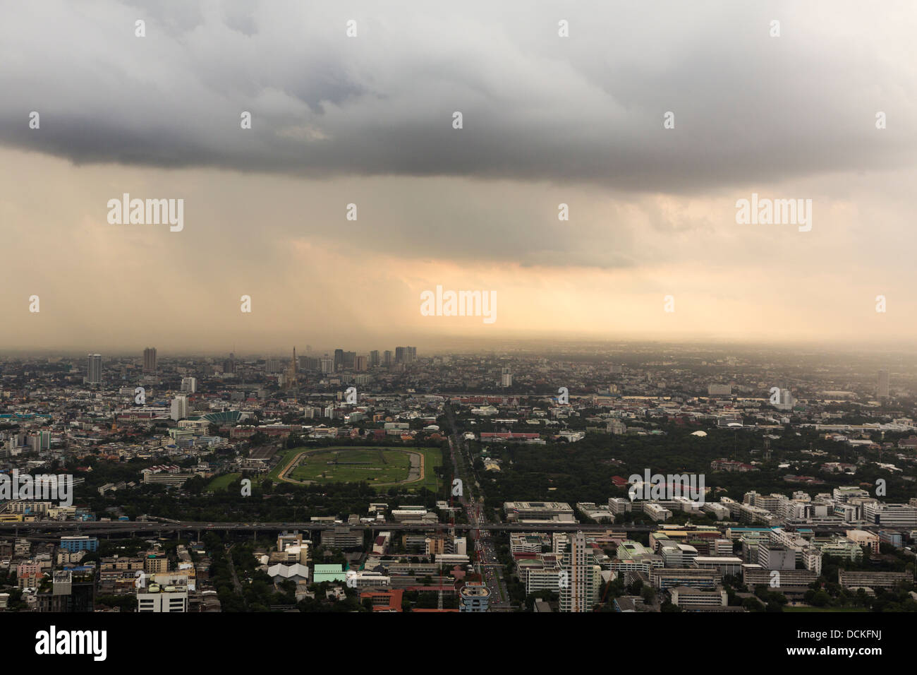 A view of Bangkok, the capital city of Thailand, from above Stock Photo ...