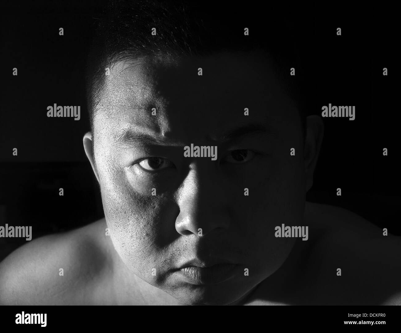 a black and white Asian expression Stock Photo - Alamy