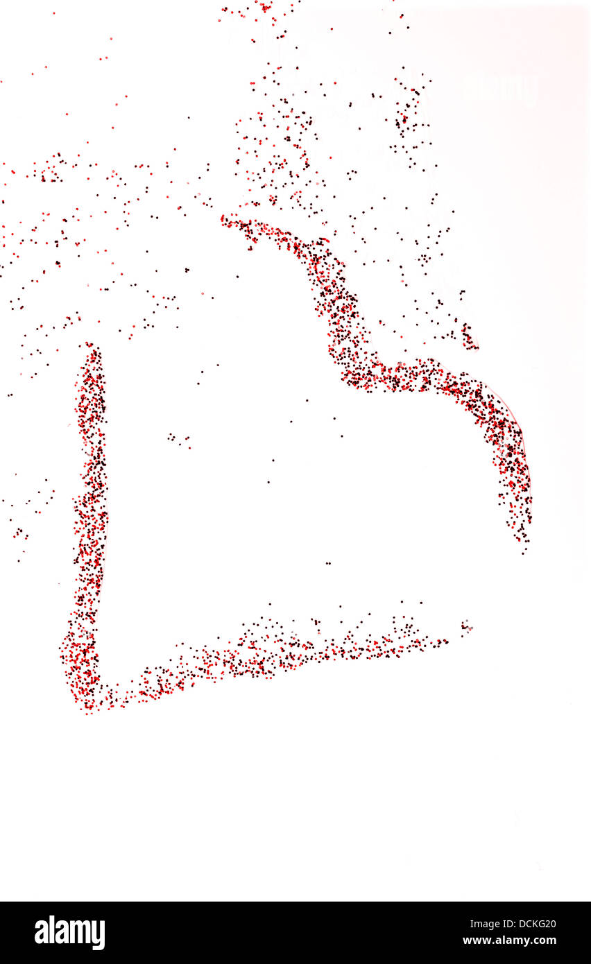 Glowing heart Stock Photo