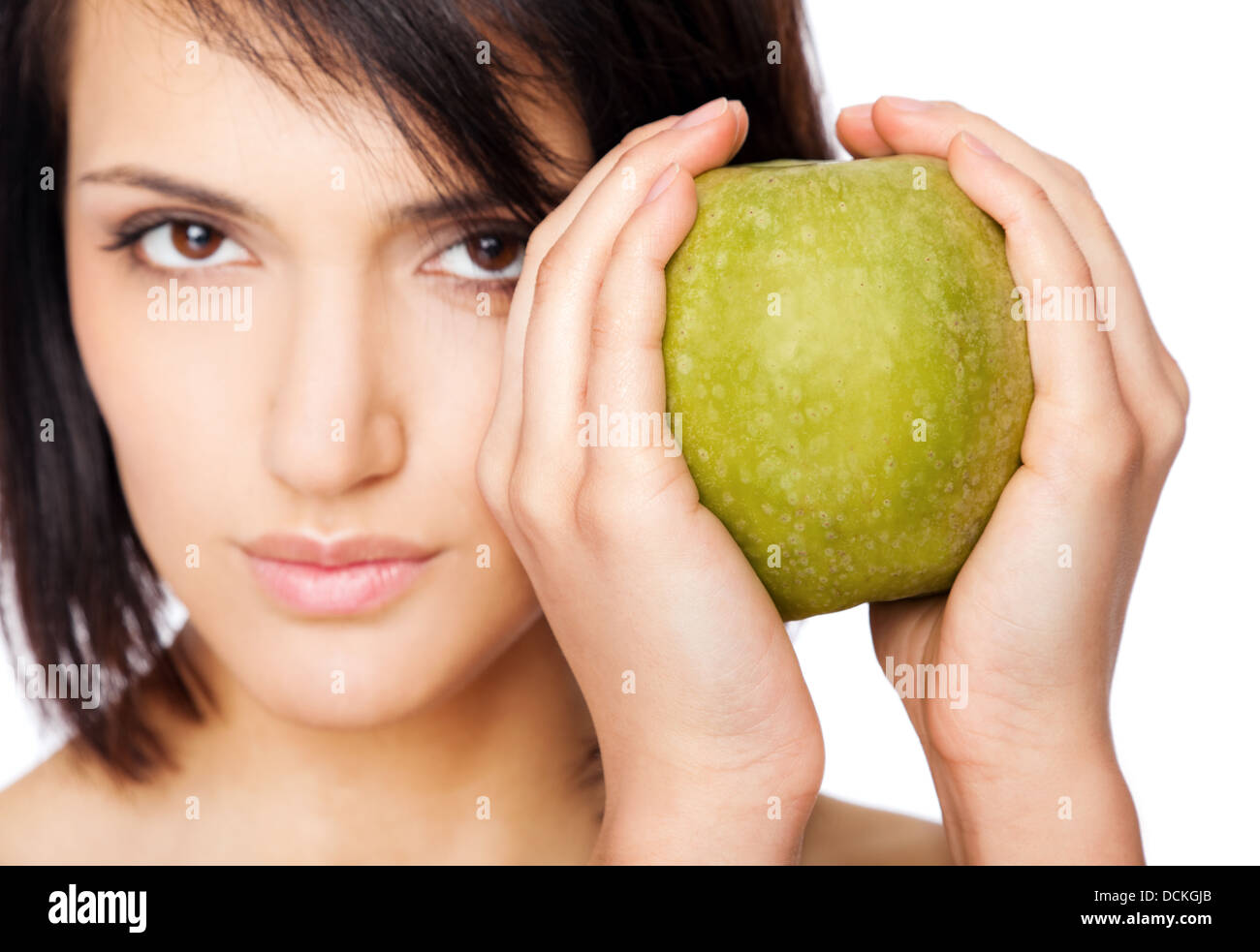 Female holding granny smith apple Stock Photo - Alamy Female holding granny smith apple Stock Photo - Alamy