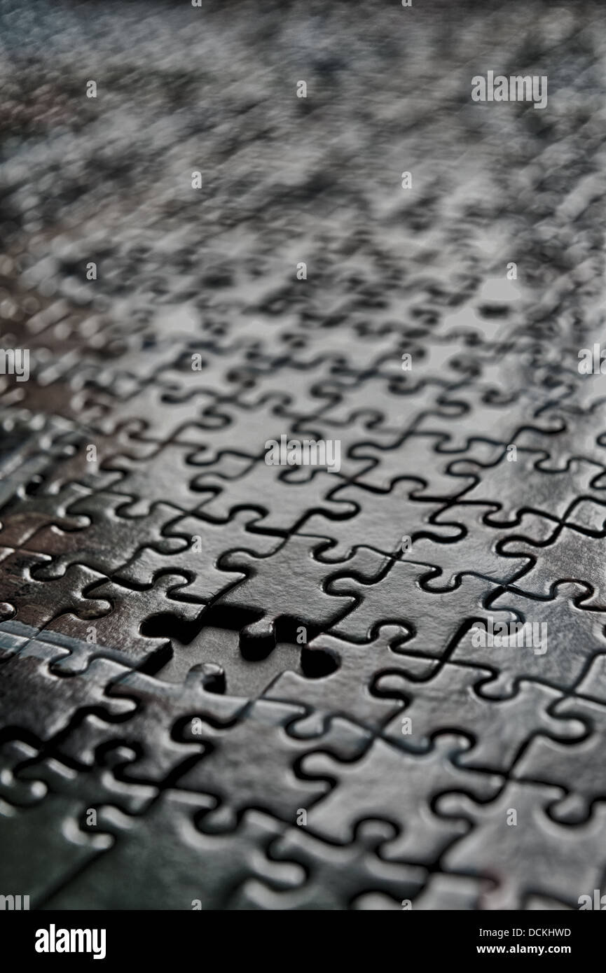 missing jigsaw puzzle interlocking pieces pattern to solve meshed