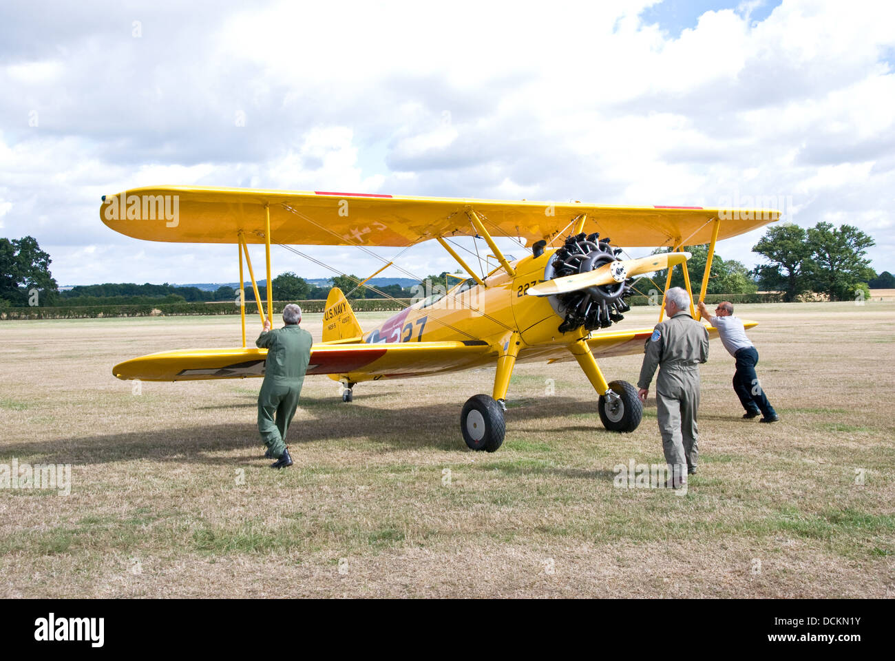 Boeing B75 Stearman Stock Photo