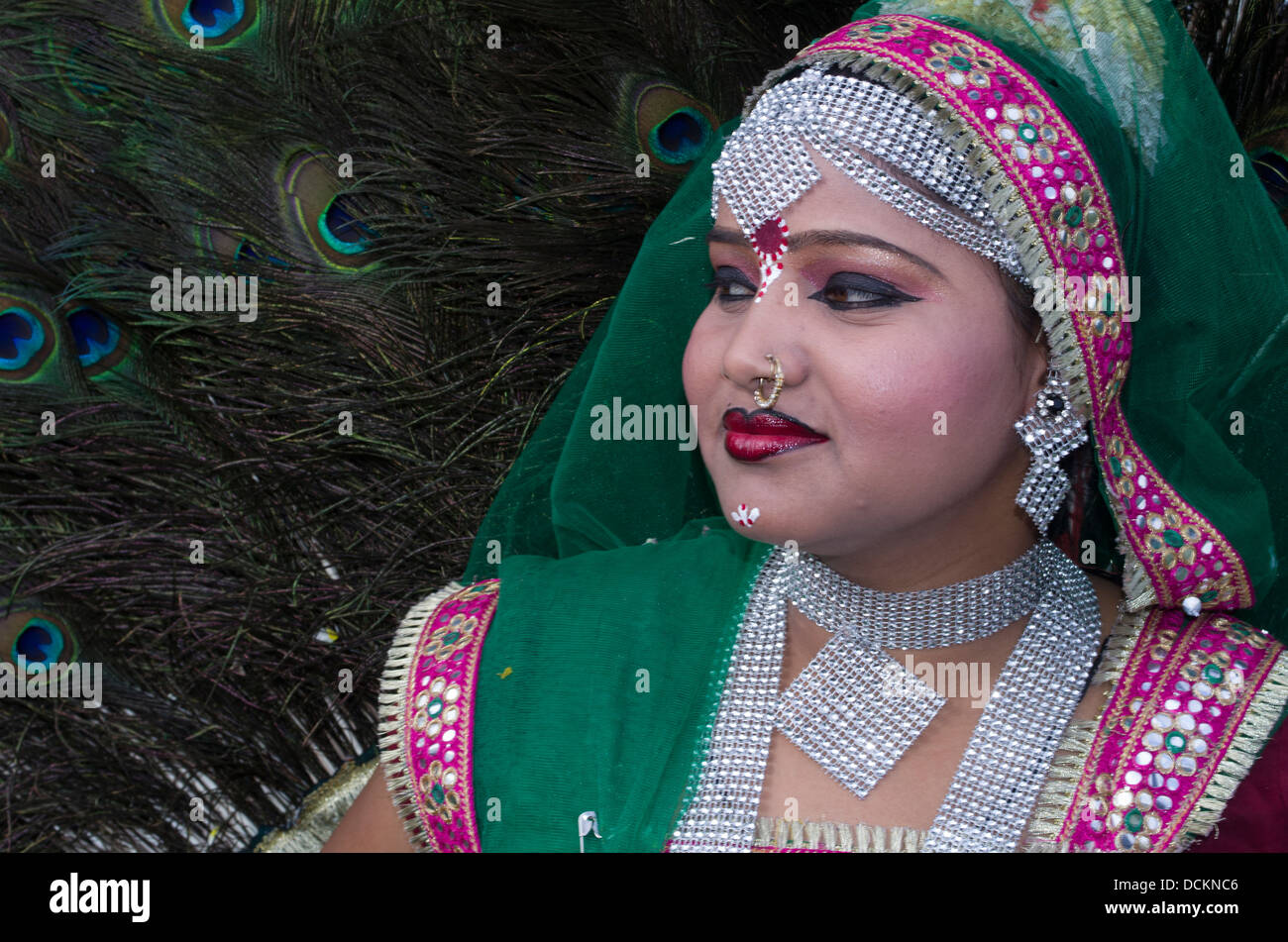 Rajasthani Folk Dancer  Jaipur, Rajasthan, India Stock Photo