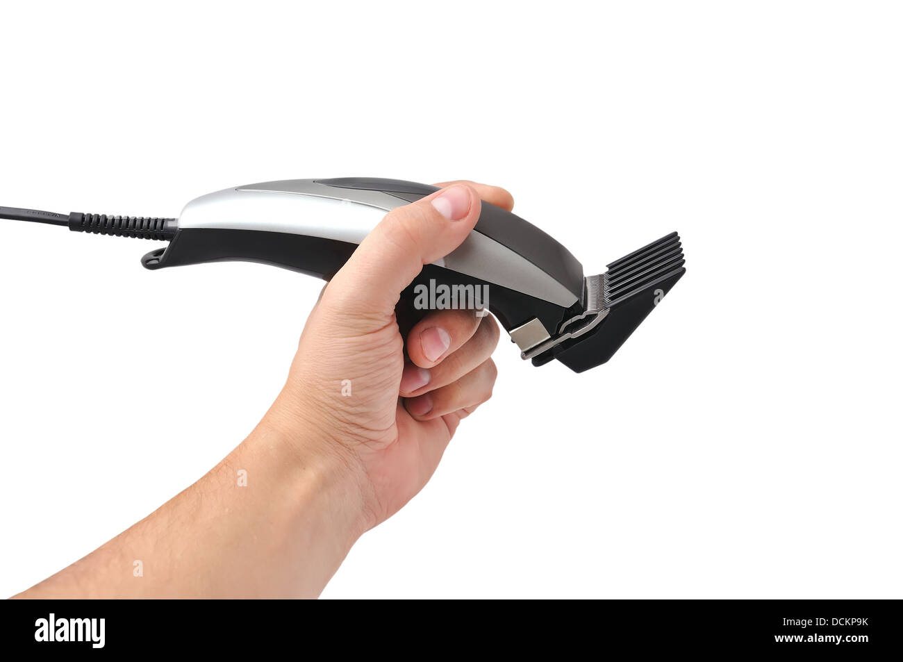hair clipper in hand Stock Photo Alamy