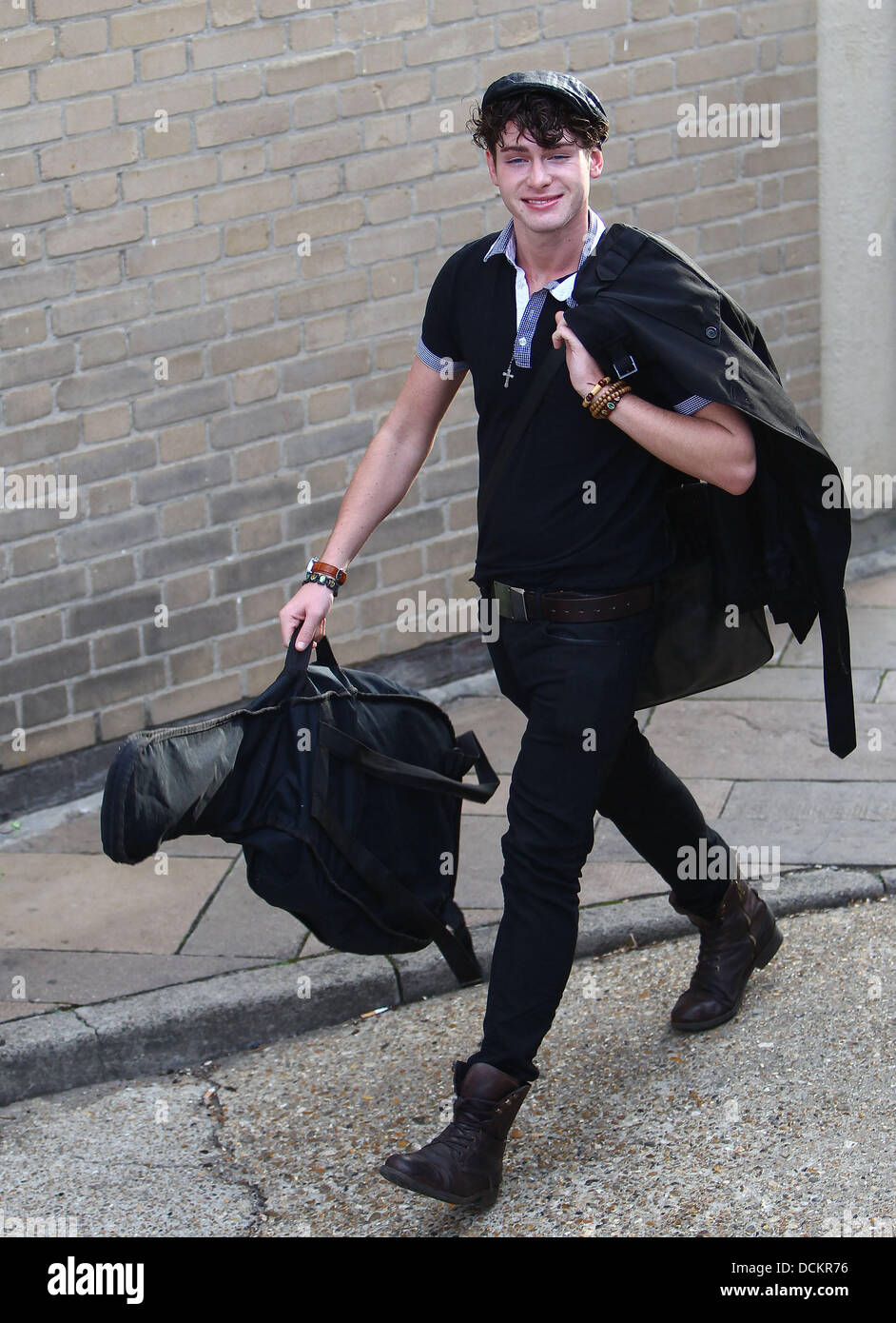 X Factor Finalist James Michael arrives at the X factor studios ahead ...