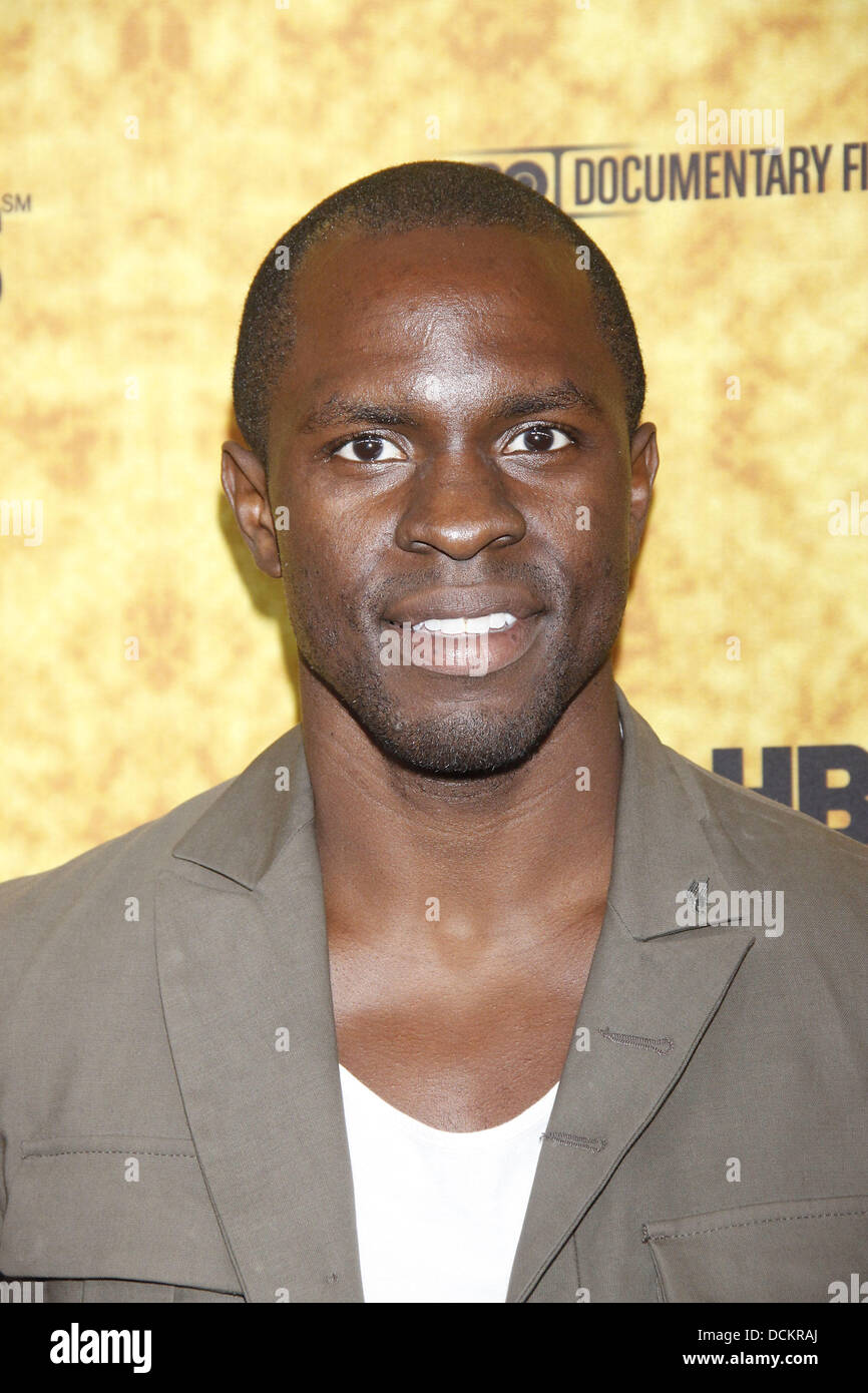 Gbenga Akinnagbe Premiere of the HBO documentary 'Harry Belafonte Sing Your Song' at the Apollo Theater - Arrivals New York City, USA - 06.10.11 Stock Photo