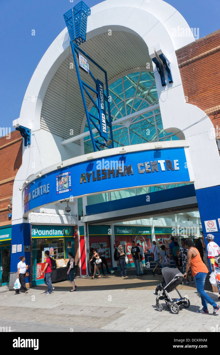 The Aylesham Centre shopping mall in Peckham, South London. Stock Photo
