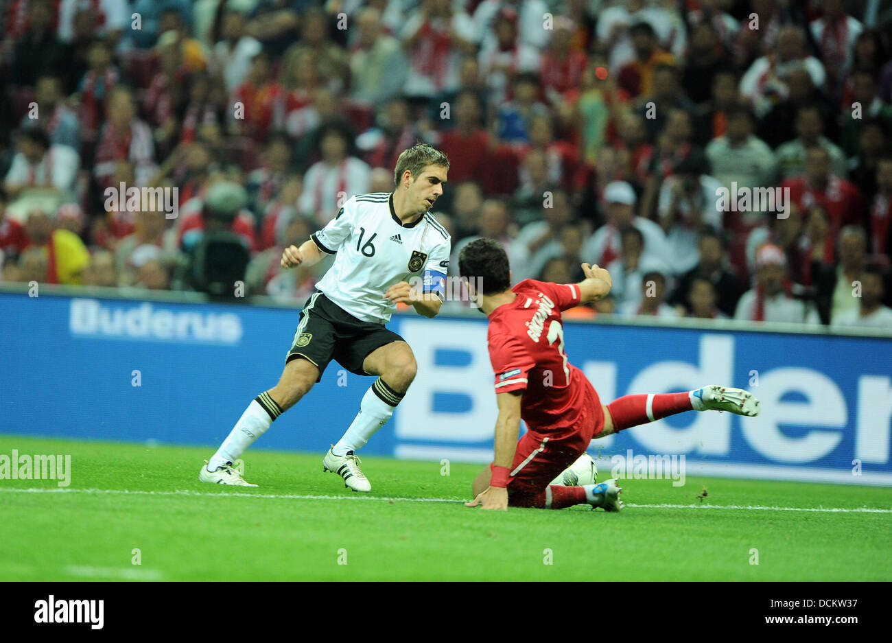 Philipp Lahm of Germany Turkey vs Germany Euro 2012 Qualifier at the Turk Telekom Arena Stadium Istanbul, Turkey - 07.10.11 Stock Photo