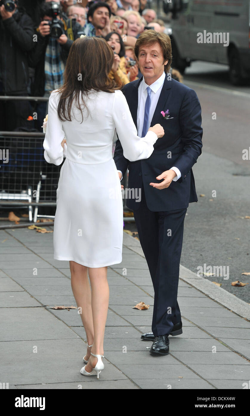 Sir Paul McCartney and Nancy Shevell The wedding held at Marylebone