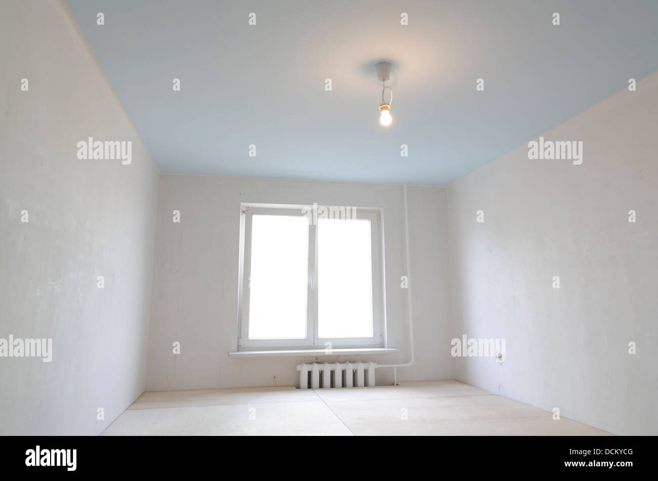 empty clean home interior prepared for renovation Stock Photo