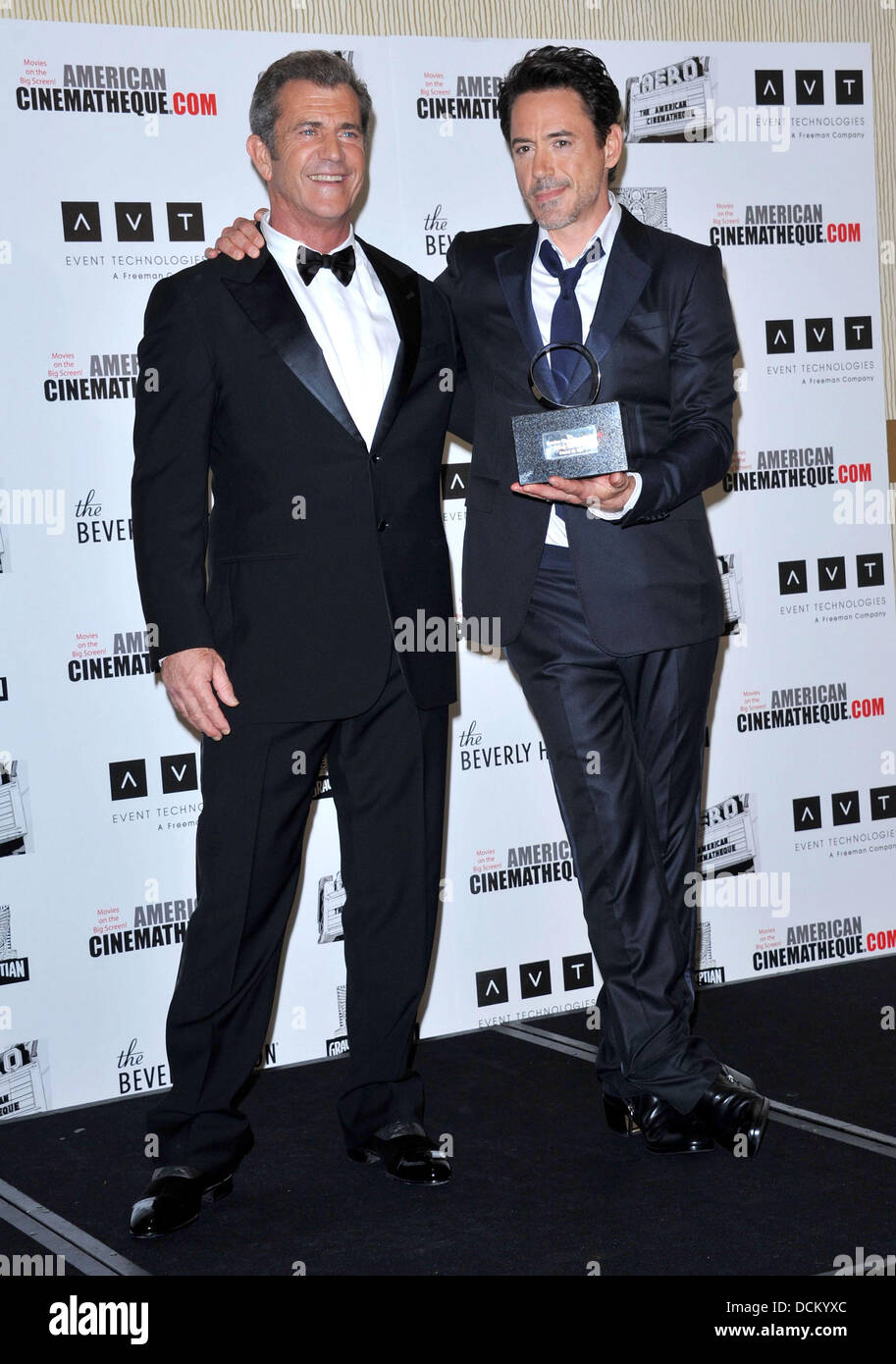Mel gibson and robert downey jr hires stock photography and images Alamy
