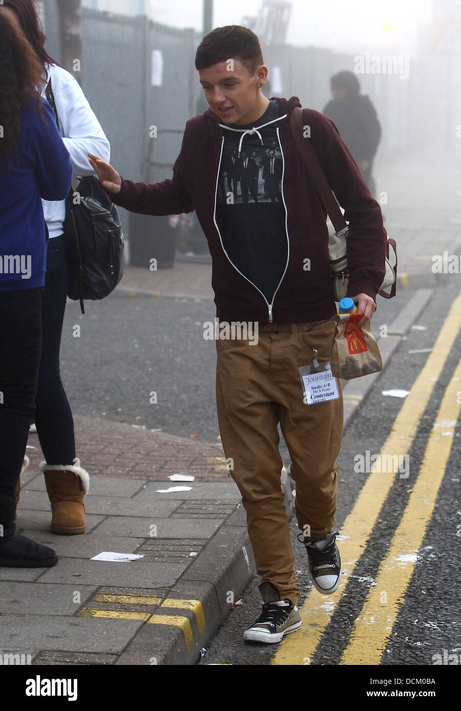 Bradley Johnson 'X Factor' finalists at the studios to rehearse for the