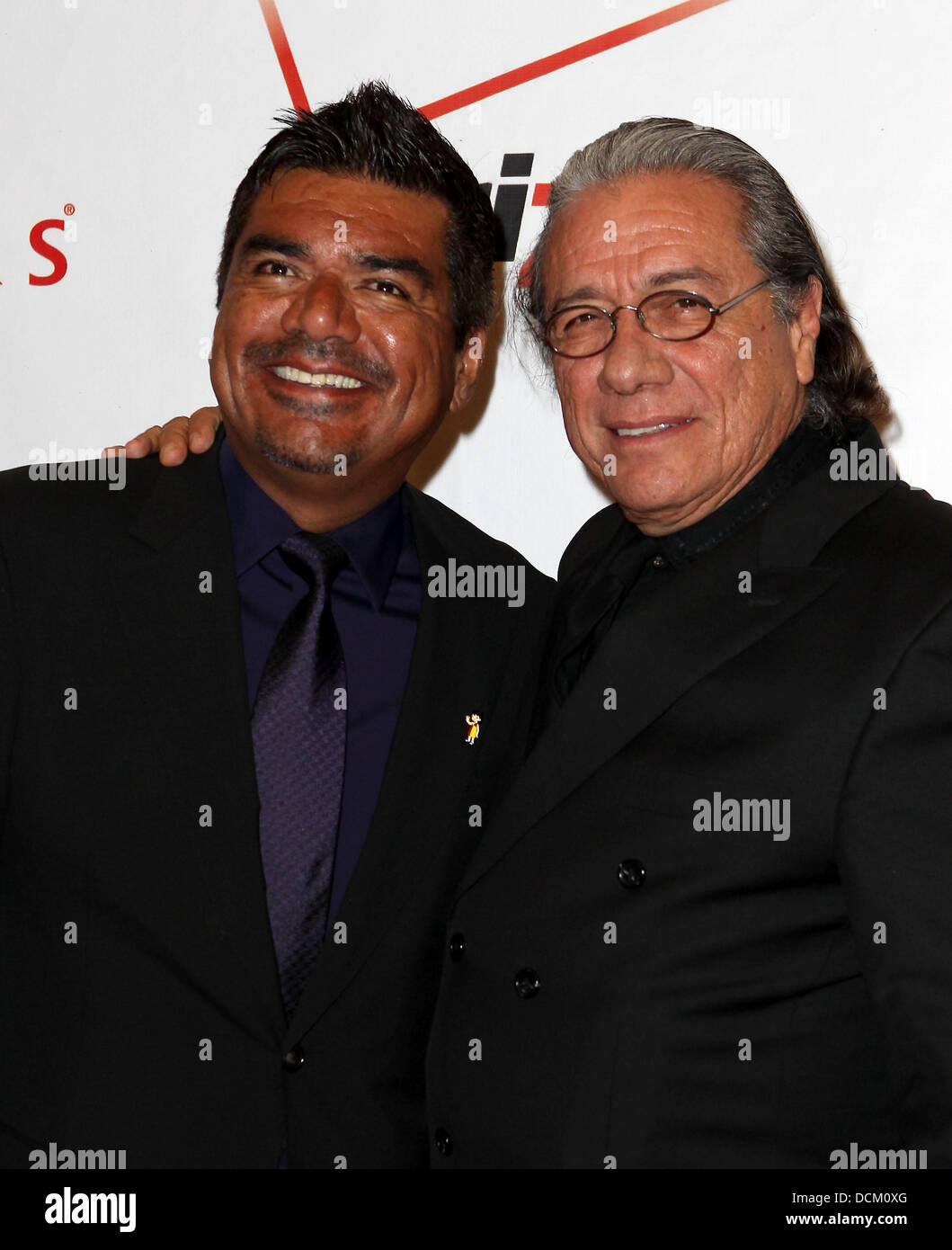 Host George Lopez with Edward James Olmos Padres Contra El Cancer Annual Gala held at Tropicana Las Vegas, Nevada - 15.10.11 Stock Photo