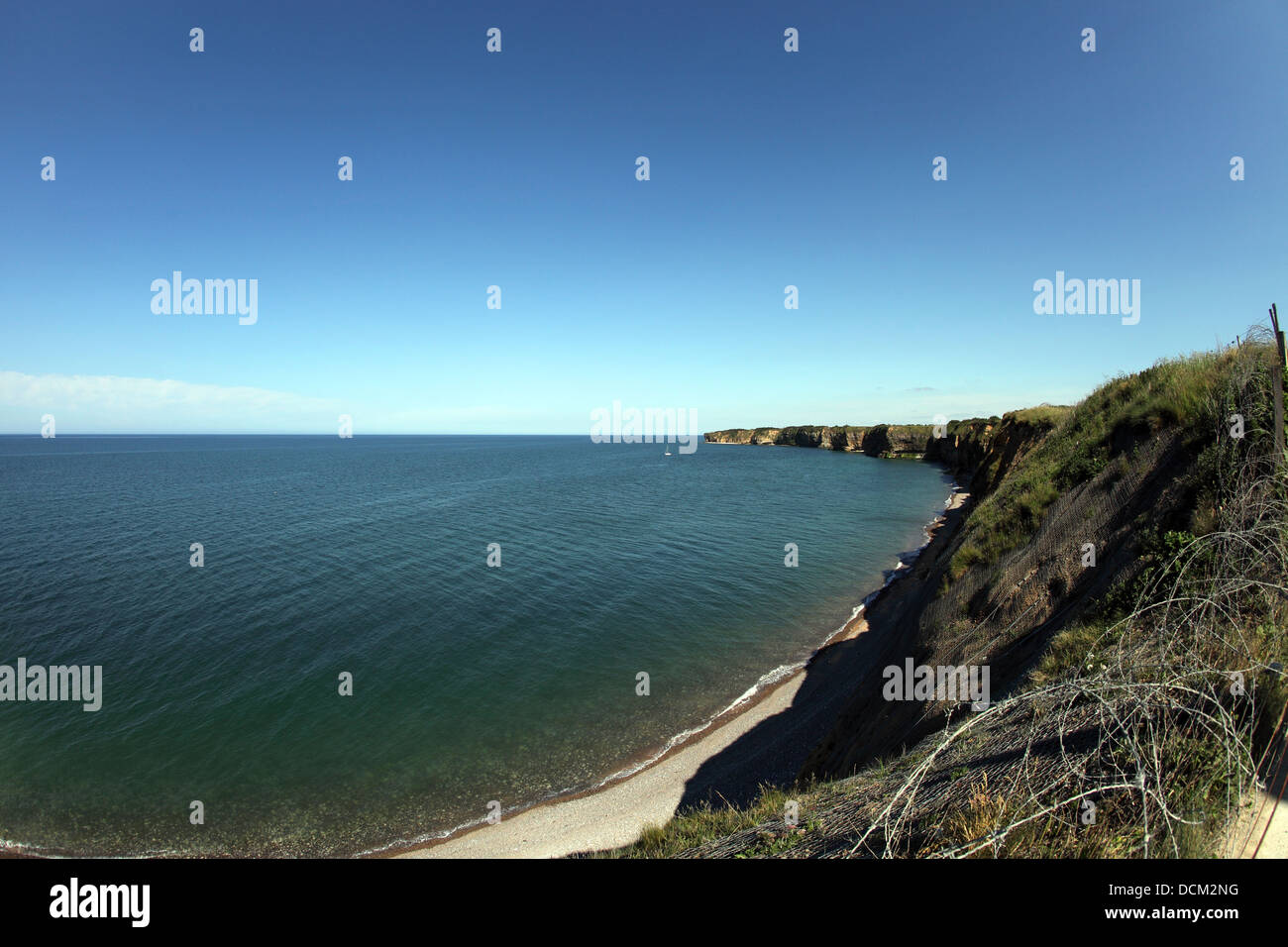 Pointe du Hoc, Normandy , France. Stock Photo