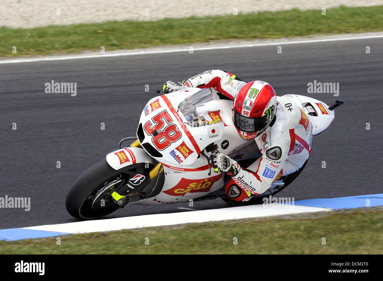 Marco Simoncelli The Moto2 race of the Australian MotoGP at Phillip ...