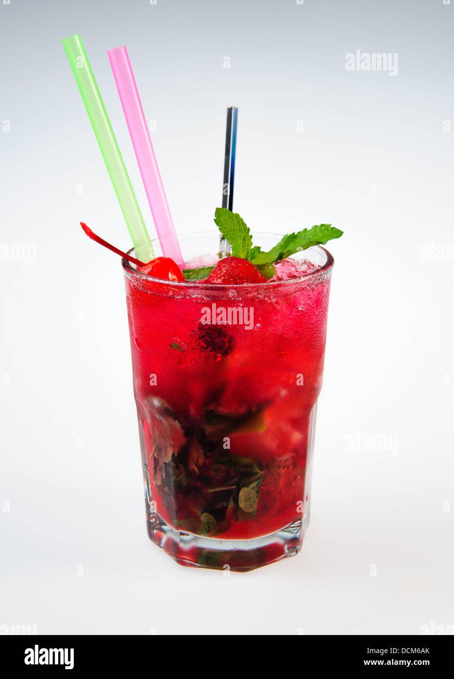 Strawberry mojito Stock Photo