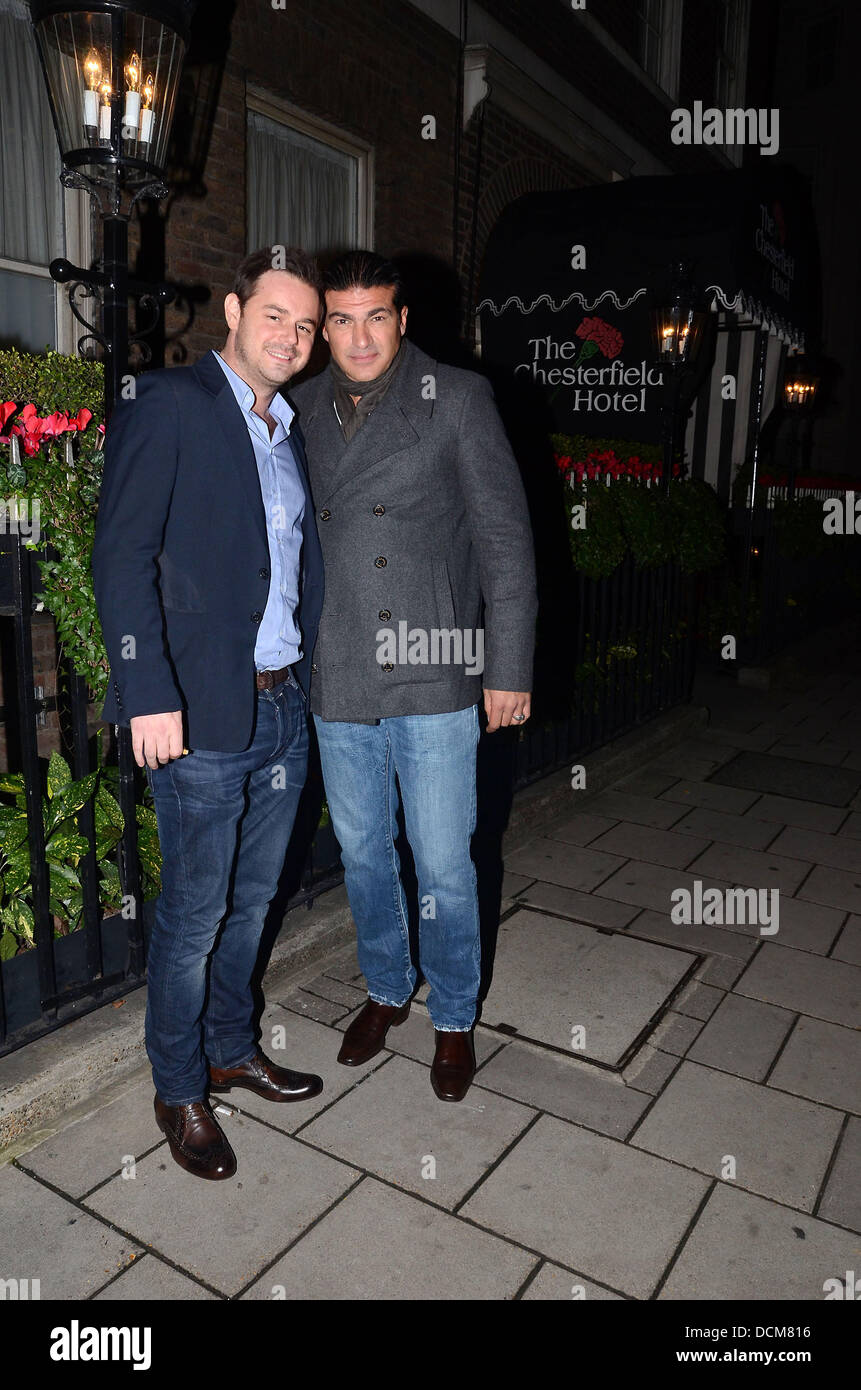 Danny Dyer (left) and Tamer Hassan at the Chesterfield Hotel London, England - 19.10.11 Stock Photo
