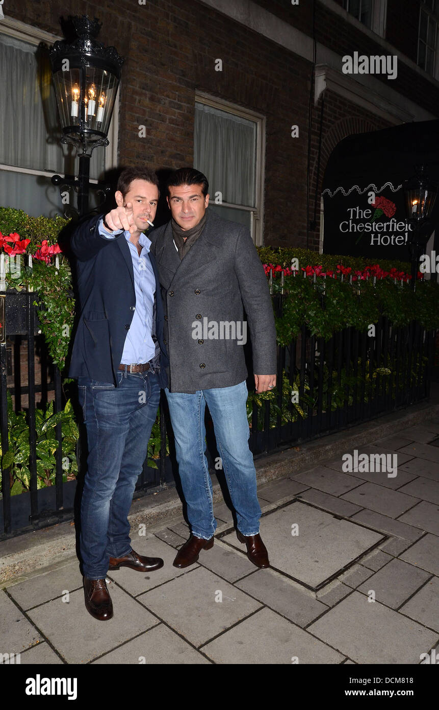 Danny Dyer (left) and Tamer Hassan at the Chesterfield Hotel London, England - 19.10.11 Stock Photo