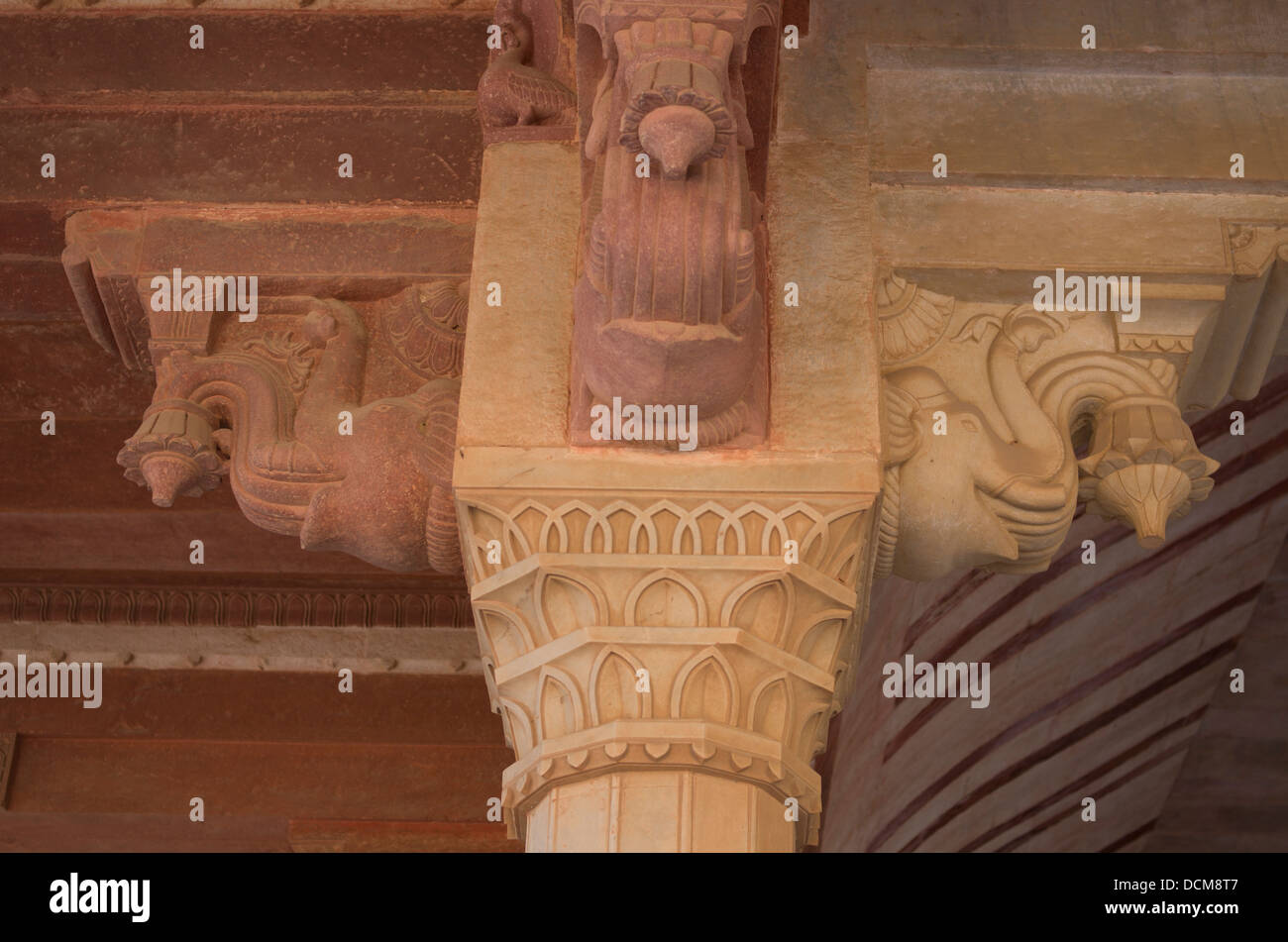 Diwan-i-Aam / Hall of Public Audience at Amber ( Amer ) Fort / Palace - Jaipur, Rajasthan, India Stock Photo