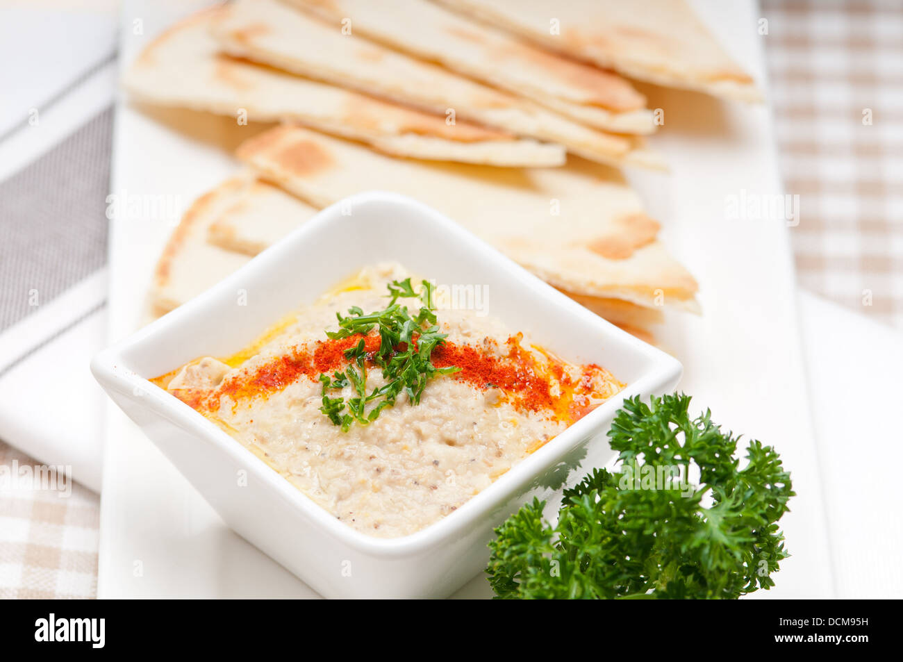 moutabal baba ghanoush eggplant dip Stock Photo Alamy