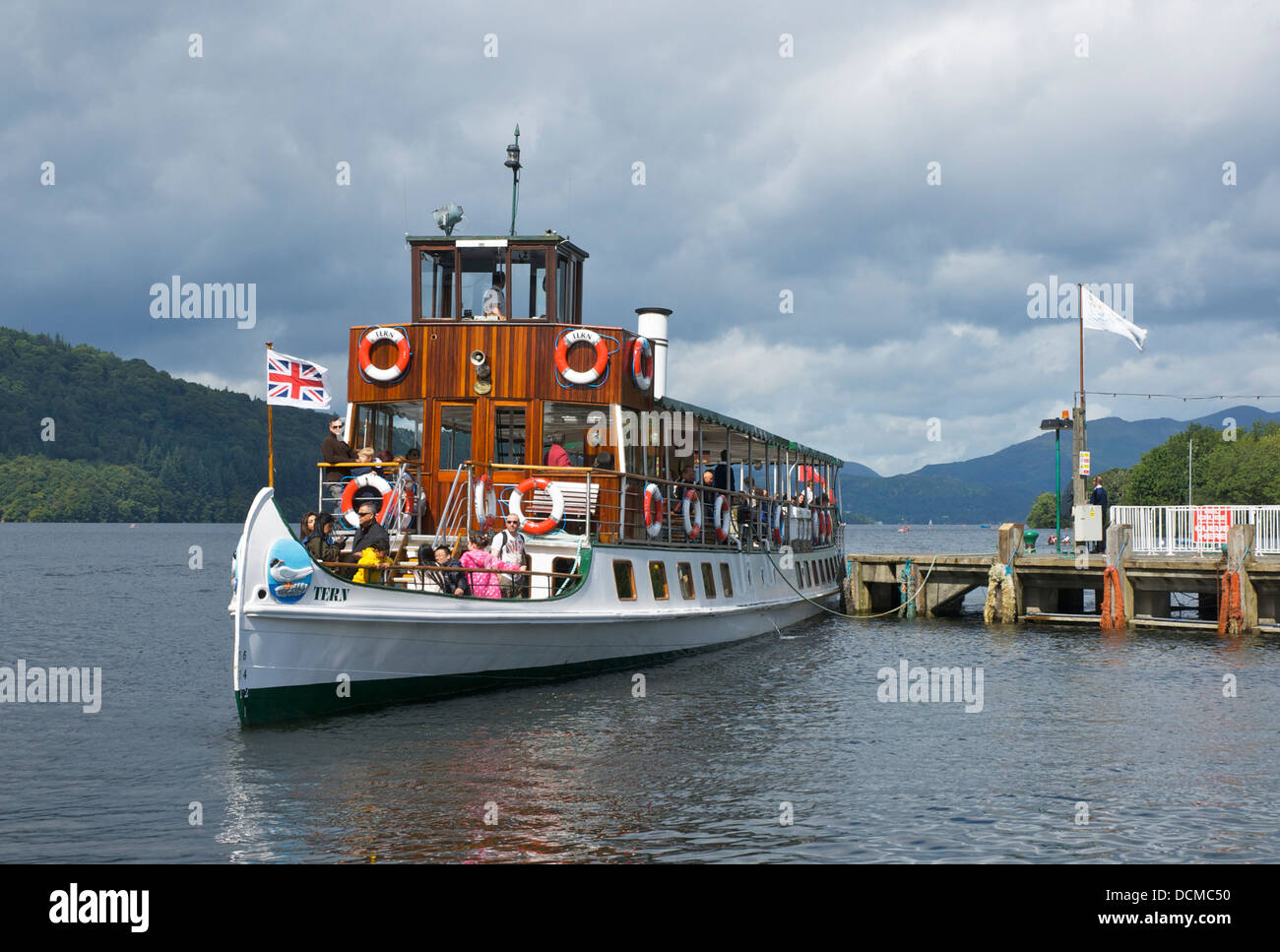 Mv Teal A Steamer Operated By Windermere Lake Cruises At Bowness