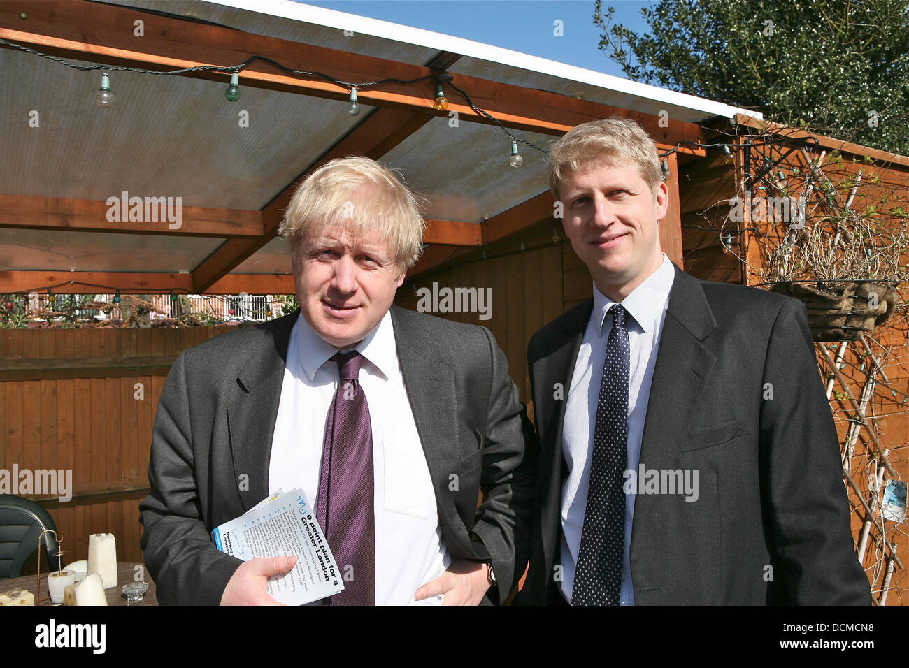 Boris Johnson has suggested that it is “very likely” that his brother will become the Prime Minister - as he attacked Ed Miliband for “shafting” his brother David in the battle for the Labour leadership.  Boris Johnson poses with his brother Jo Johnson in the Conservative Office in Orpington Stock Photo