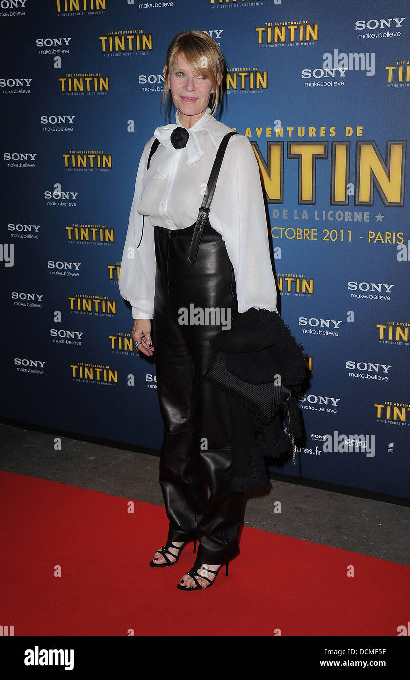 Kate Capshaw   French premiere of  'The Adventures of Tintin: The Secret of the Unicorn' held at Le Grand Rex  Paris, France - 22.10.11 Stock Photo
