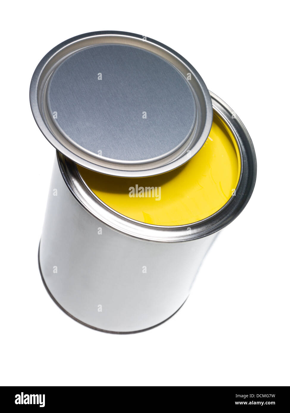 Yellow Paint can Stock Photo Alamy