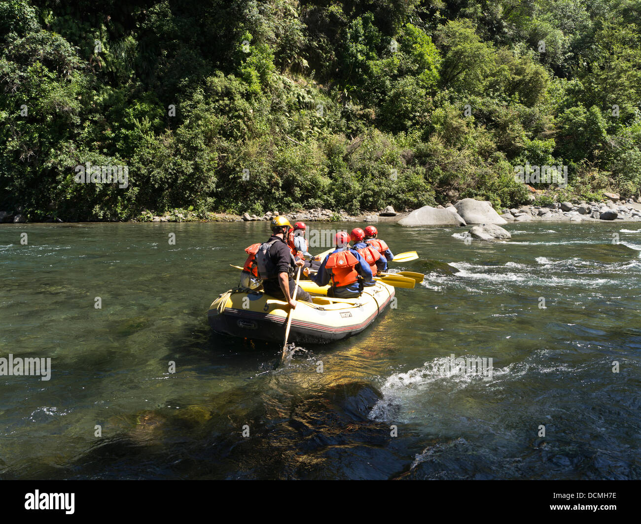 dh Tongariro River TURANGI NEW ZEALAND Tongariro River Rafting activity Stock Photo