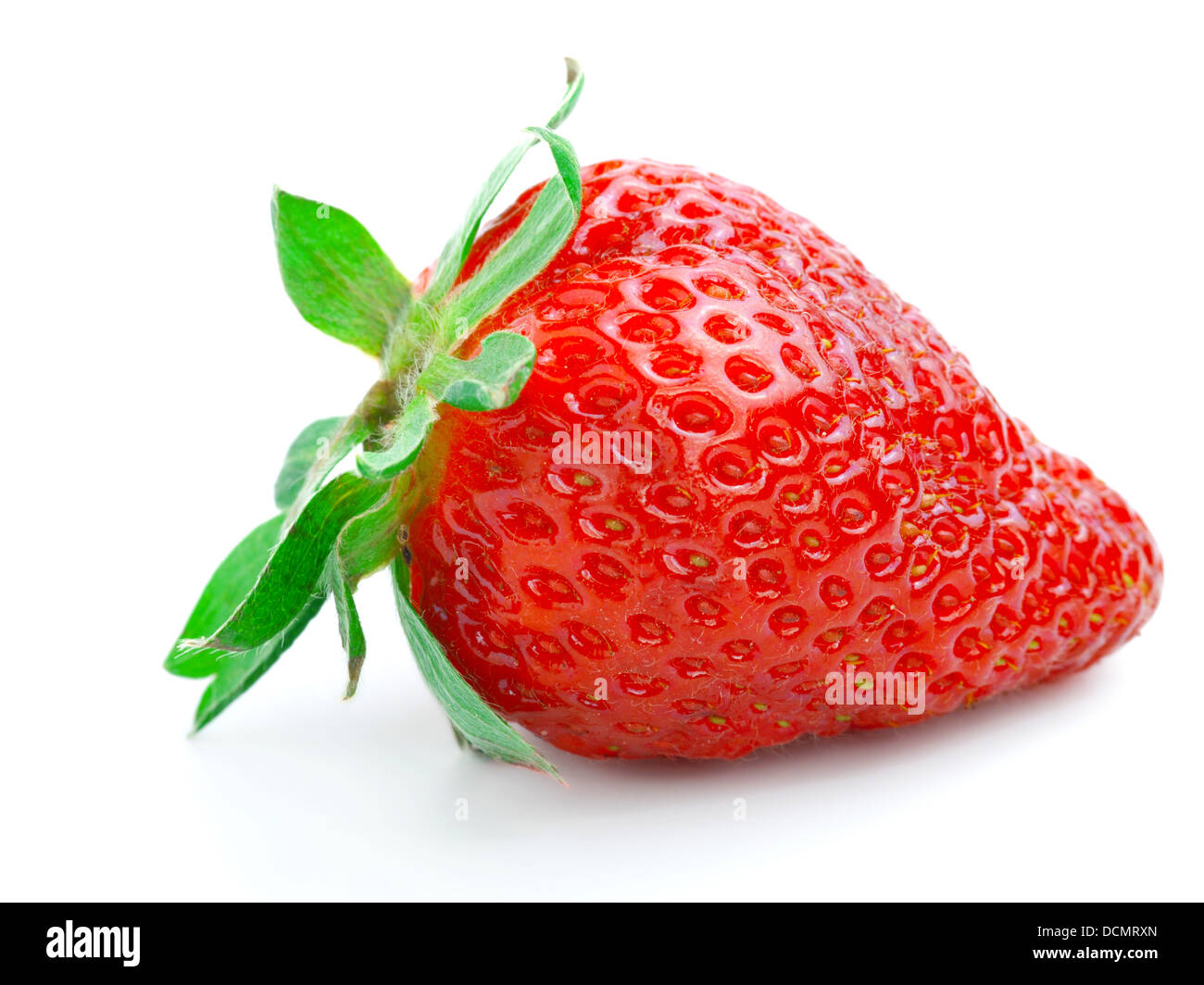 Fresh ripe strawberries isolated on white background Stock Photo - Alamy