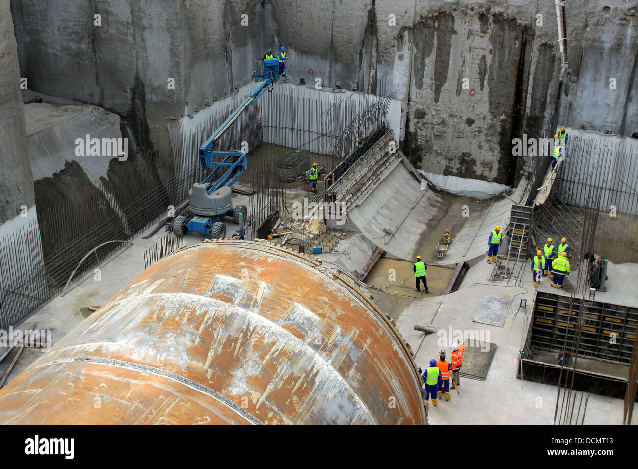 Underground construction site Stock Photo