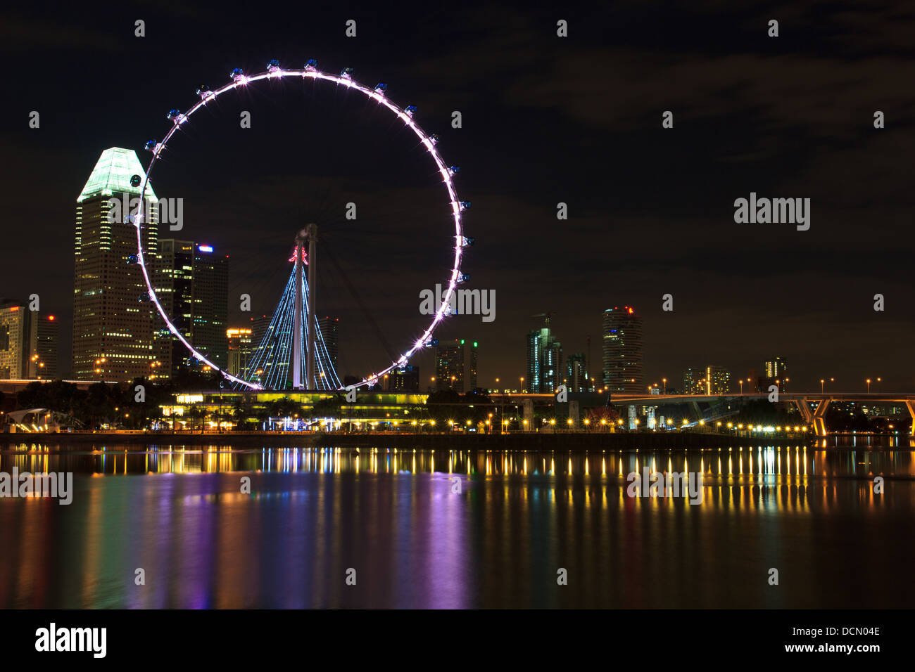 singapore flyer river view Stock Photo