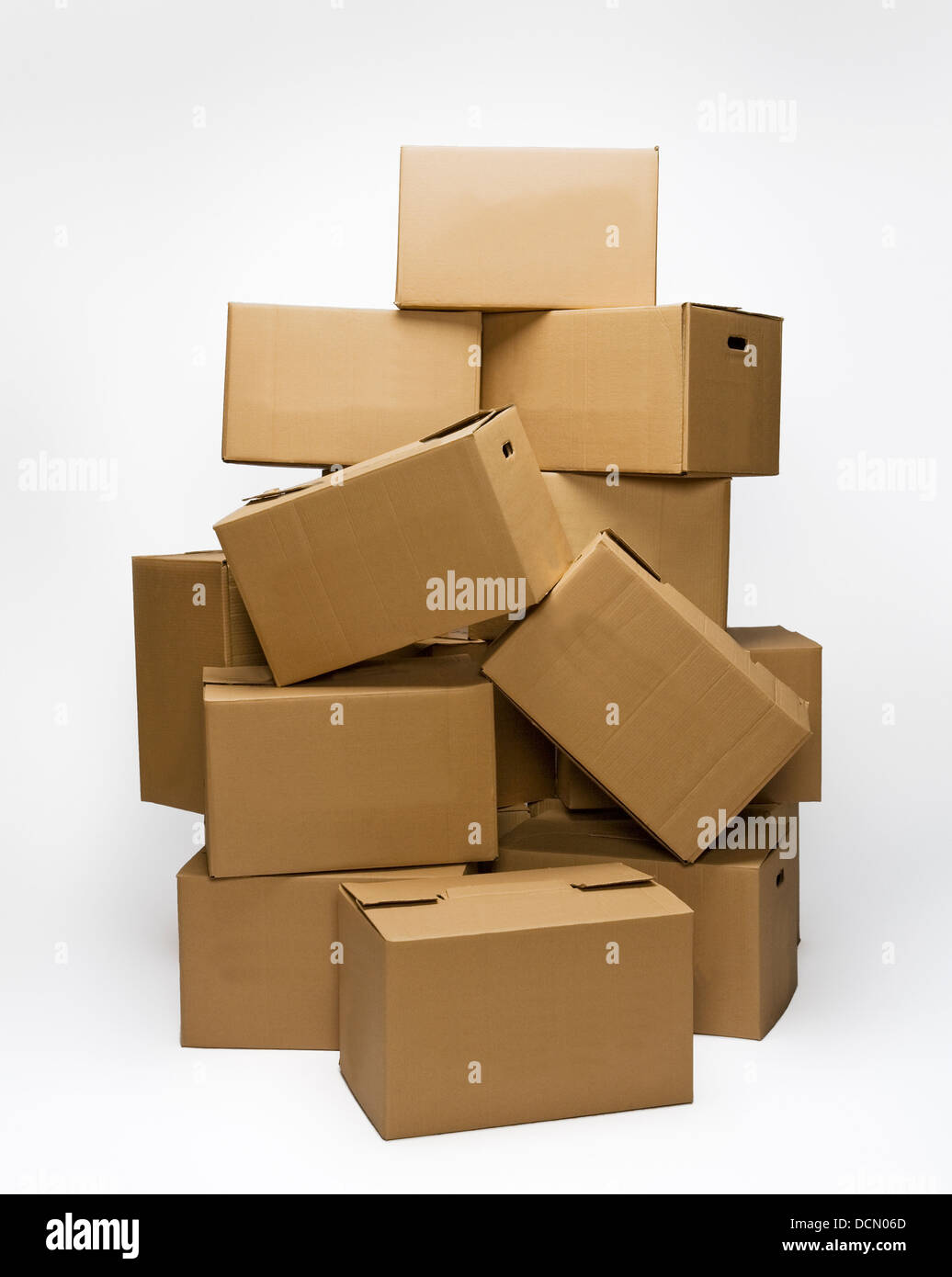 Stack of Cardboard Boxes Stock Photo Alamy