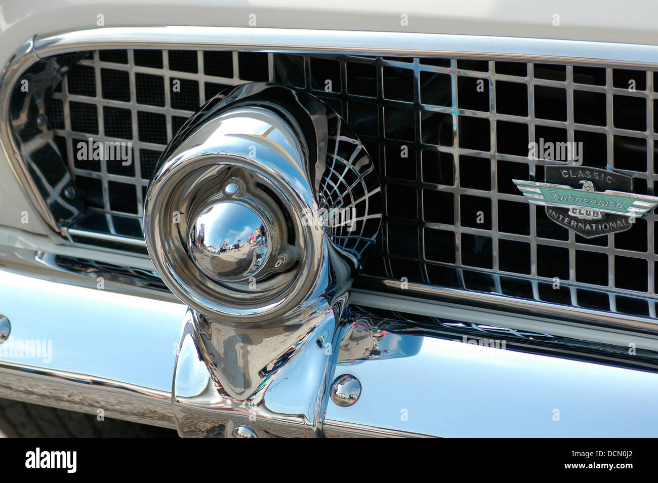 Custom car show central Florida. Ford Thunderbird bumper and grille detail.