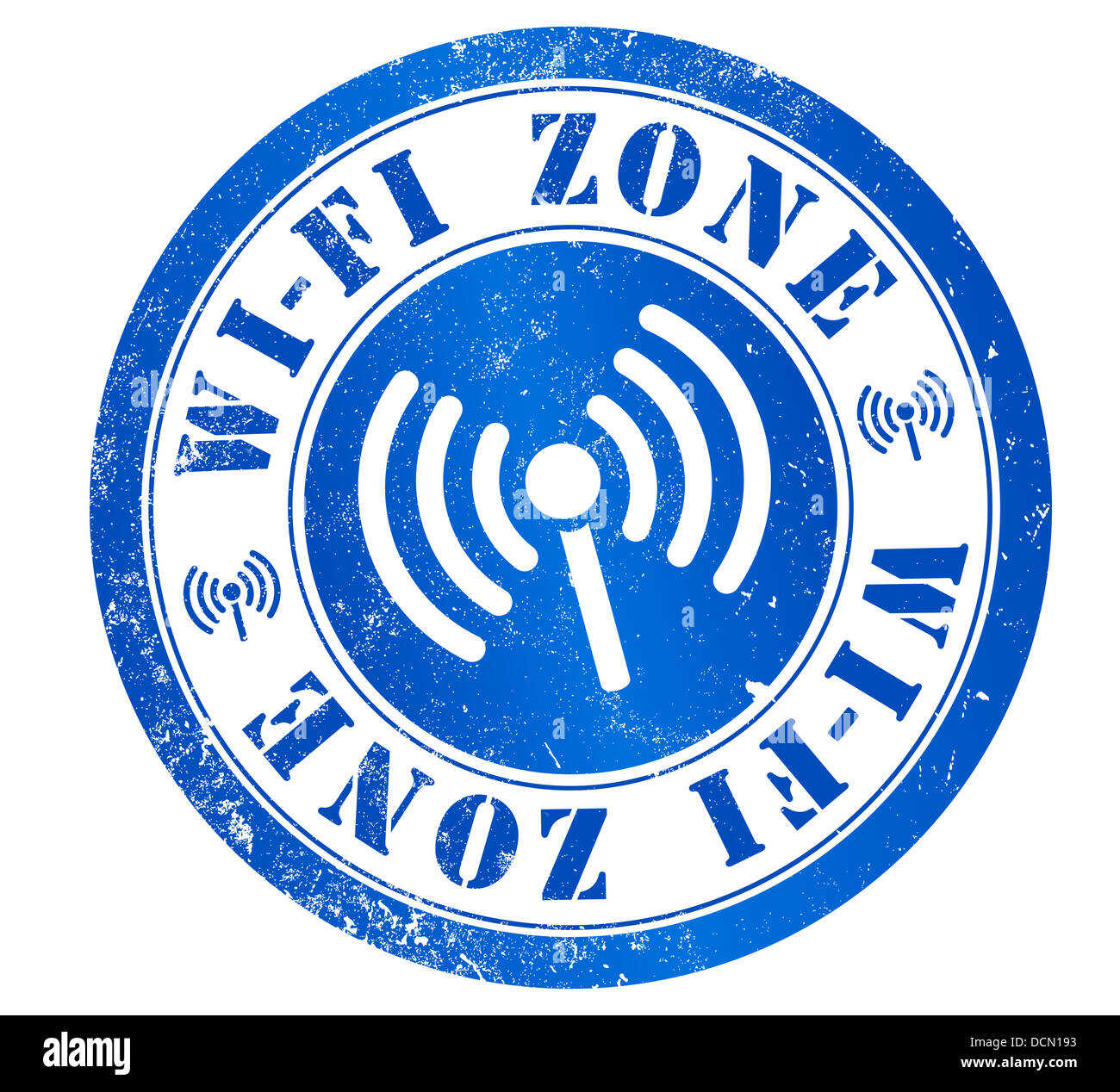 Zona WiFi Grunge Stamp In English Language Stock Photo Alamy