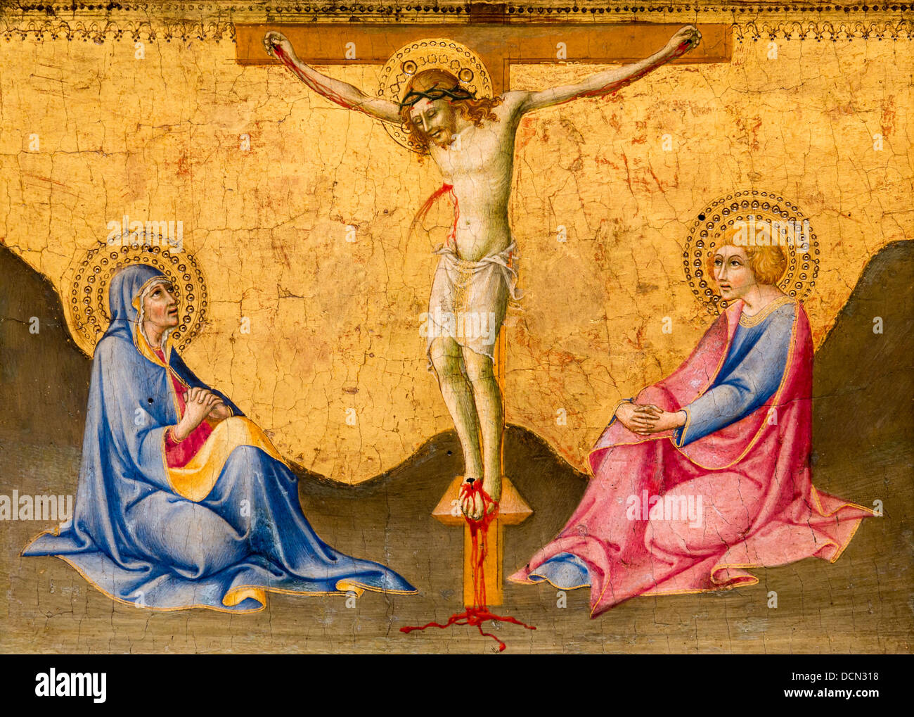 15th century  -  Crucifixion - Sano di Pietro Philippe Sauvan-Magnet / Active Museum Stock Photo
