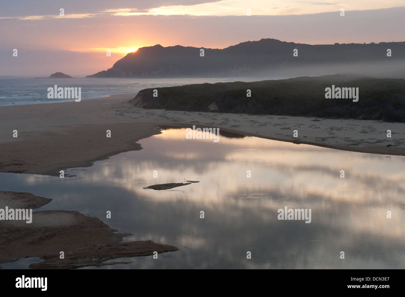 Sunset, Sedgefield, Western Cape, South Africa Stock Photo