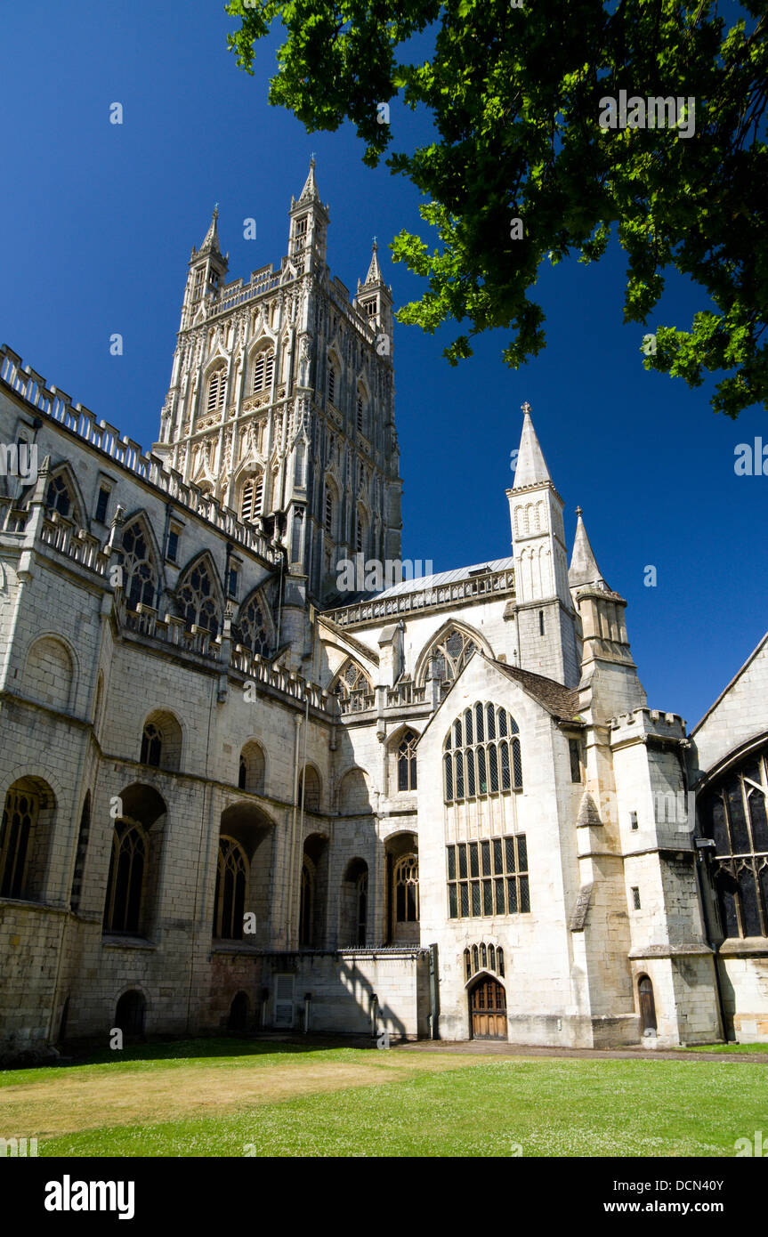 St Peters Cathedral Church, Gloucester, Gloucestershire, England Stock ...